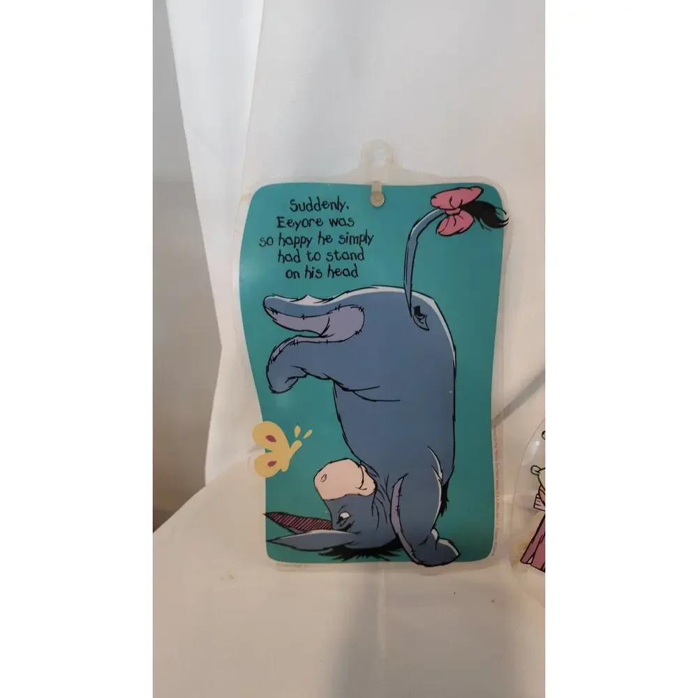 Vintage Disney Winnie the Pooh Color Clings Window Clings Lot of 7 Pooh...